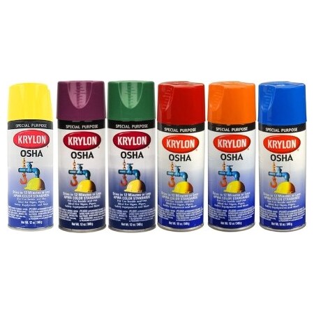 Krylon Safety Red 12 Oz Osha Spray Paint K02116